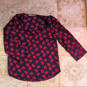 41 Hawthorne Poppy Satin Top - Stitch Fix medium